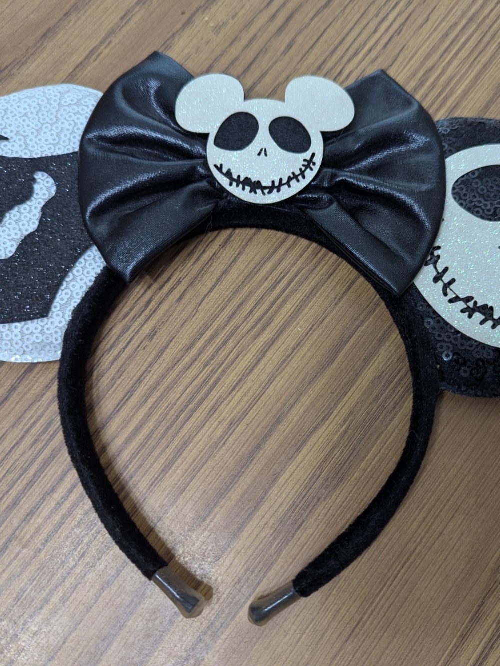 Nightmare Before Christmas Mickey Mouse Ears Jack Skellington Oogie Boogie Bow